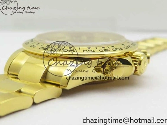 MiroTime 0210 Daytona 116508 YG Noob 1:1 Best Edition 904L YG Case and Bracelet YG Crystal Dial SA MultiPurpose 2628